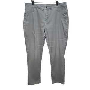 NYDJ Grey Skinny Jeans Size 16